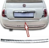 Ornament protectie bara spate/portbagaj crom pentru Fiat 500, 500C din 2007-2015, Recambo