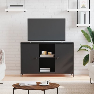 Gossi comoda tv, negru, 100x35x65 cm, lemn compozit foto
