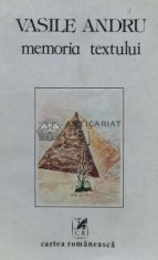 Memoria Textului - 1992 - Vasile Andru (J30)