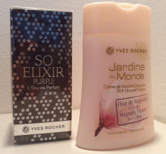 Parfum So Elixir Purple, Yves Rocher, 50 ml + Gel dus Floare Magnolie cadou foto