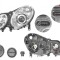 Far Mercedes Clasa E (W211) Sedan/Combi, 06.2006-12.2009, fata, Stanga, H7+H7+PY21W+W5W; electric; cu motor, DEPO