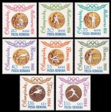 1964 - Medalii olimpice, serie dantelata neuzata