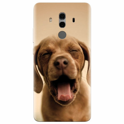 Husa silicon pentru Huawei Mate 10, Cute Yawning Puppy foto