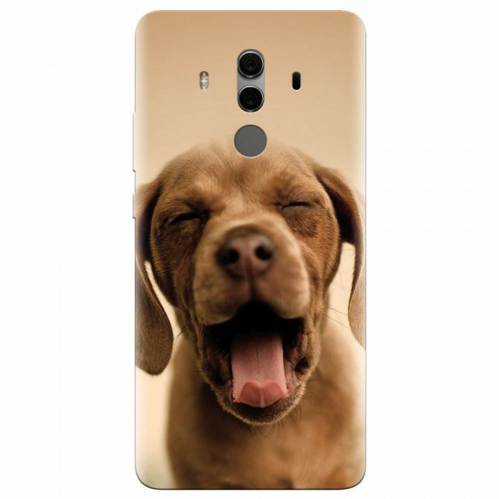 Husa silicon pentru Huawei Mate 10, Cute Yawning Puppy