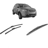 Cumpara ieftin Set 3 stergatoare SSANGYONG KORANDO VAN din 2015, pentru parbriz si luneta fata si spate auto, Bosch Twin-Aerotwin Retrofit, din cauciuc siliconat rez