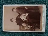 FOTOGRAFIE DE EPOCA anii 1880 , atelier F Kiessling PLOESCI Calea Romana 30 - .Distinsa doamna cu copii
