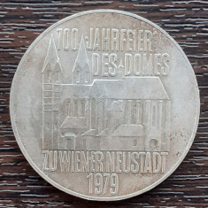 (A208) MONEDA DIN ARGINT AUSTRIA - 100 SCHILLING 1979, DOMUL WIENER NEUSTADT