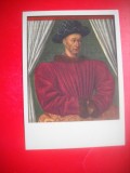 HOPCT 23125 CAROL AL VII LEA REGE AL FRANTEI- JEAN FOUQUET [1415-1481] -MUZEUL LUVRU --FRANTA -- CP PICTURA --NECIRCULATA