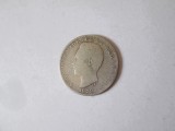 Portugalia 100 Reis 1879 argint 916 regele Luiz I