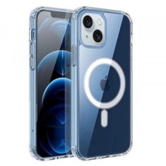 Husa iPhone 15 Silicon MagSafe Transparenta foto
