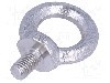 Surub M12, otel inoxidabil A2, cap tip ochi, ELESA+GANTER, DIN 580-M12-NI