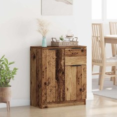 vidaXL Bufet cu sertar Lemn vechi 60 x 30 x 70 cm Lemn compozit