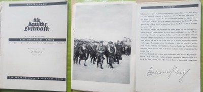 F982-I-WW2-DEUTCHES REICH-Berlin 1938-Aviatia militara semnatura Hermann Goring. foto