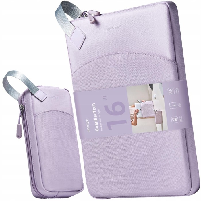 Innostyle Set Geantă Laptop 16 Impermeabilă + Geantă Gadget Violet