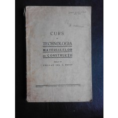 Curs de tehnologia materialelor de constructii predat de Capitan Ing. G. Petcu
