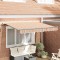 Cortina Retractabilă Manual Galben și portocaliu și alb 3 x 2 m
