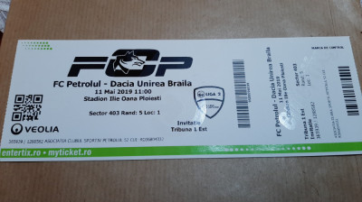 Invitatie Petrolul Pl. - Dacia U. Braila foto