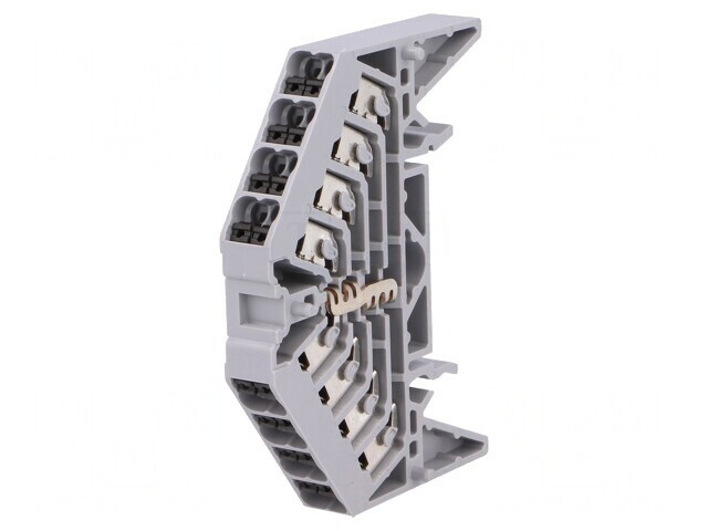 Conector de Șine 1,5mm2 16 Borne Gri TS35 x 15