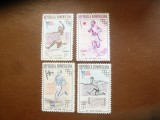 2 Serii mici R. Dominicana 1957 4 val. si 1958 3 val. Olimpiada Melbourne