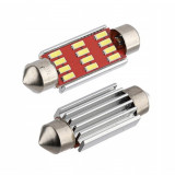 12 LED-uri 4014 SMD Pipe 41mm C5W C10W CANBUS bec CANBUS