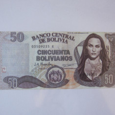 Bolivia 50 Bolivianos 1986 bancnotă fantezistă