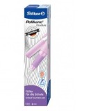 Stilou Pelikano Structure, penita L pentru stangaci, grip ergonomic, culoare roz deschis