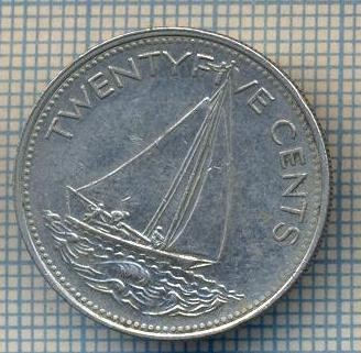 AX 454 MONEDA - BAHAMAS -25 CENTS -ANUL 2000 -STAREA CARE SE VEDE foto