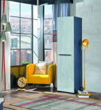 Dulap pentru haine, &Ccedil;ilek, Trio Single Door Wardrobe, 54x203x50 cm, Multicolor, Cilek