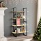 vidaXL Bibliotecă cu 4 rafturi, 80x30x140 cm, lemn masiv de pin 806462