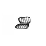 Set 2 grile duble, negru lucios, M Design pentru BMW F20 Nonfacelift