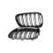 Set 2 grile duble, negru lucios, M Design pentru BMW F20 Nonfacelift