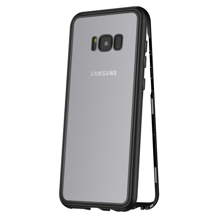 Husa 360&deg; Magnetic Protection, compatibila cu Samsung Galaxy S8, Negru
