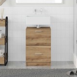 vidaXL Dulap pentru Chiuvetă Stejar Artizan 40x37x59 cm Lemn Prelucrat