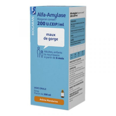 Sirop, BIogaran, Alfa-Amilaza, Tratament impotriva Edemului si Inflamatiei, 200ml foto