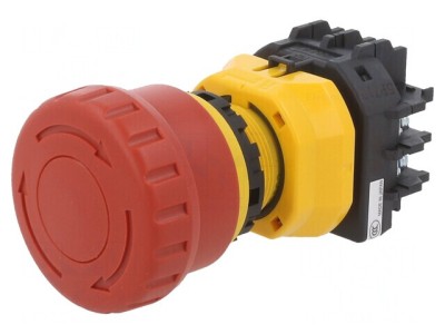 Comutator de Siguranță Roșu 22mm NC x2 NO x2 IP65 foto