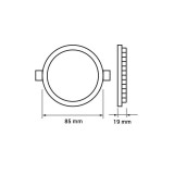 3W Spot LED incastrabil rotund