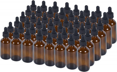 KAN 2 oz Dropper Bottle 24 Pack sticle din sticlă verde Boston 60ml cu picătură foto