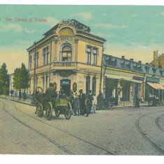 2406 - GALATI, Market, Pharmacy, Romania - old postcard - used