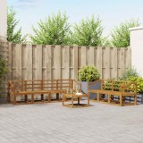 vidaXL Set de canapele de exterior 8 pcs natural Lemn Solid de Acacia 3366127