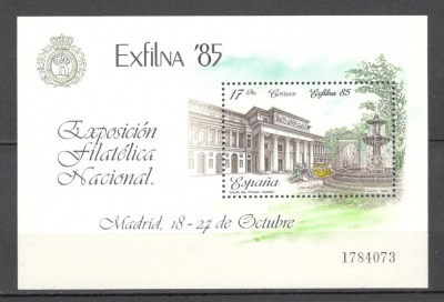 Spania.1985 Expozitia filatelica EXFILNA-Bl. SS.247 foto