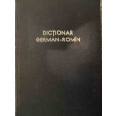 Dictionar German-roman - Mihai Isbasescu Si Colab. ,538702