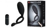 Inel Vibrator de Penis Ethel, Silicon, Negru