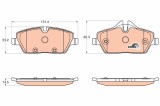 TRW GDB2038 COTEC set placute frana,frana disc