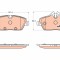 TRW GDB2038 COTEC set placute frana,frana disc