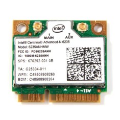 Modul Intel Centrino Advanced-N 6235 6235ANHMW, Wlan, Bluetooth 4.0, Half MINI Card, 802.11 a/b/g/n, Dual-band, 300 Mbps foto
