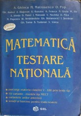 MATEMATICA, TESTARE NATIONALA-A. GHIOCA, M. MATROSENCO, O. POP, GH. ANDREI, Z. BLAJOVAN, G. BUSUIOC, K. FEK-219268