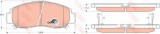 Set placute frana,frana disc HONDA CIVIC VII Hatchback (EU, EP, EV) (1999 - 2006) TRW GDB3268