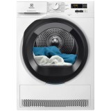 Uscator de rufe Electrolux EW6D195GE, Pompa de caldura, 9 kg, Clasa A+++, GentleCare + Sensicare, Motor Inverter, Usa reversibila, Alb