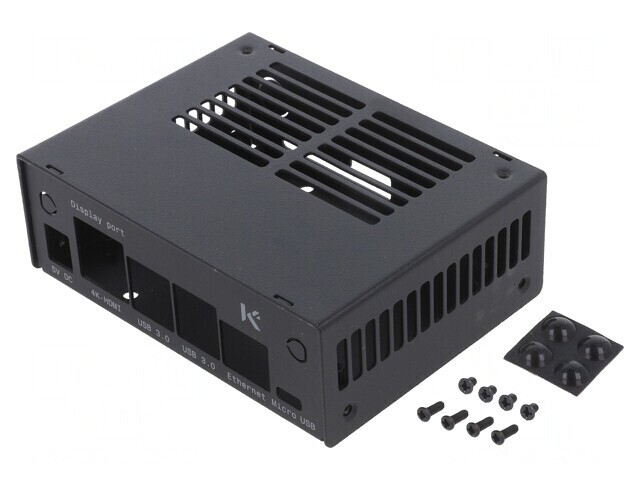 Carcasă pentru calculator JETSON Nano 4GB V2 oțel negru