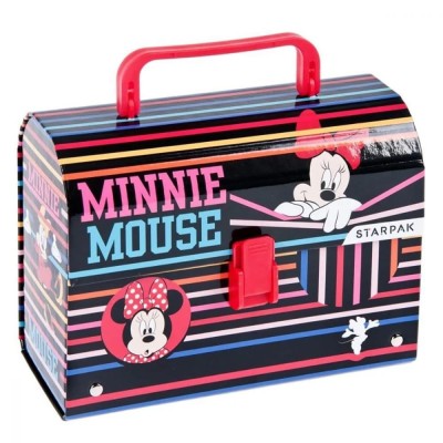 Geanta gradinita cu maner, Multicolor, Minnie Mouse, 20 x 14.5 x 8 - 0 cm foto